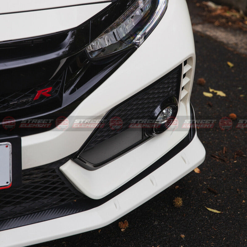 M-P Style Front Bumper Lip For 2017-2020 Honda Civic Type R FK8 (WHITE NH0)