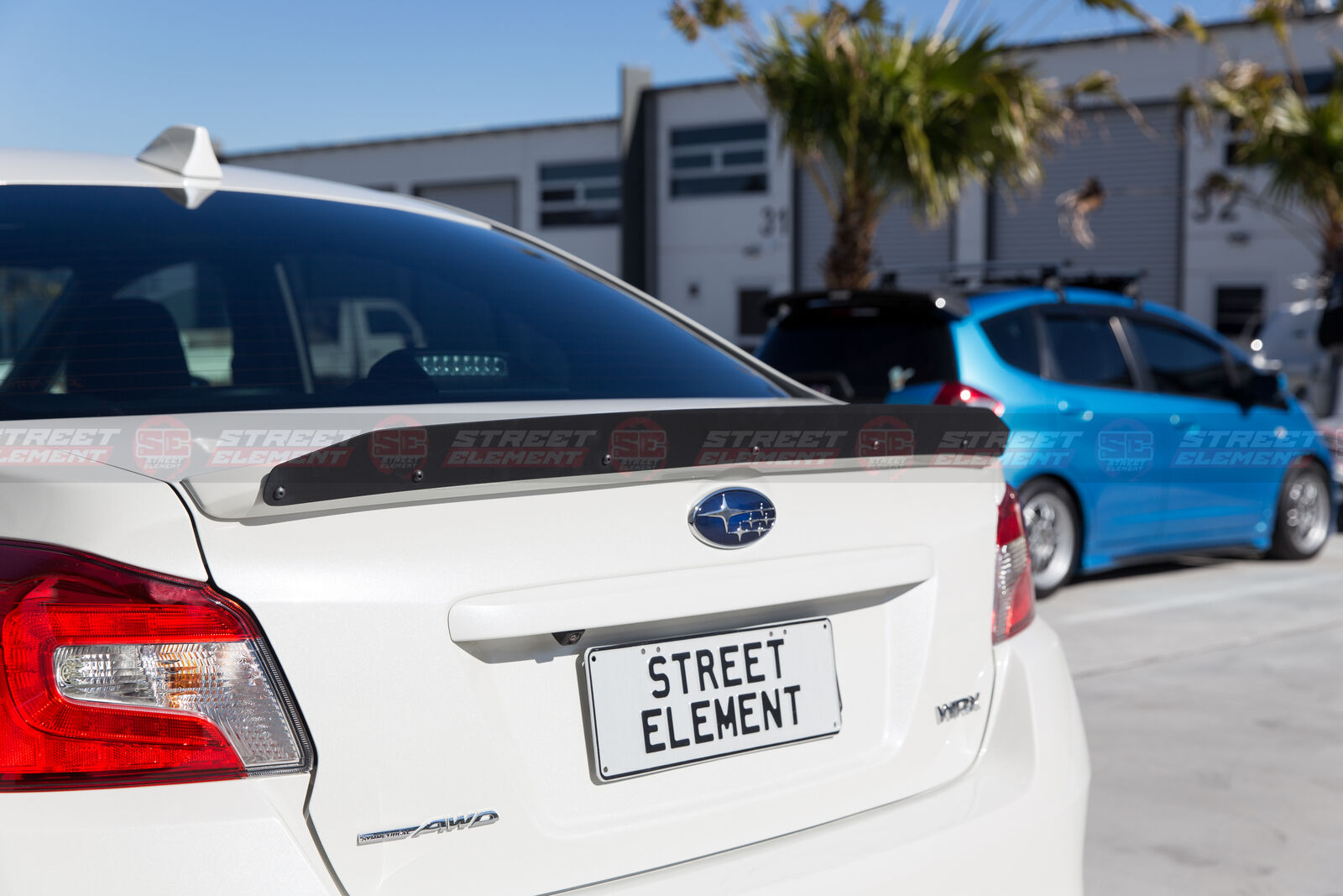 Gurney Flap For MY15-19 Subaru WRX Low-Profile Trunk Lip Spoiler (MATTE BLACK)