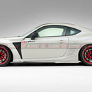 VRSK-2 Style Side Skirts & Add-on For 2012-2020 Toyota 86/Subaru BRZ (UNPAINTED)
