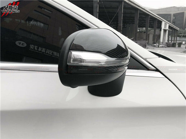 Carbon Fibre Side Mirror Replacement For MY15-18 Mercedes-Benz W205 C-Class (CF)
