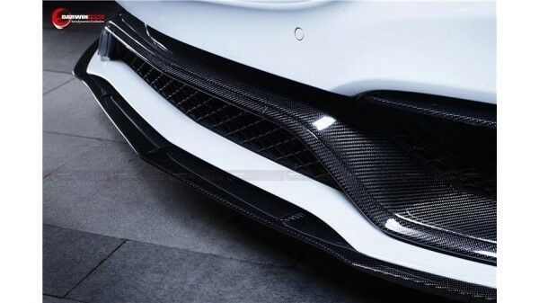M-Benz W205/C205/C63S Euro-Spec Style Carbon Fibre Front Bumper Trim Replacement