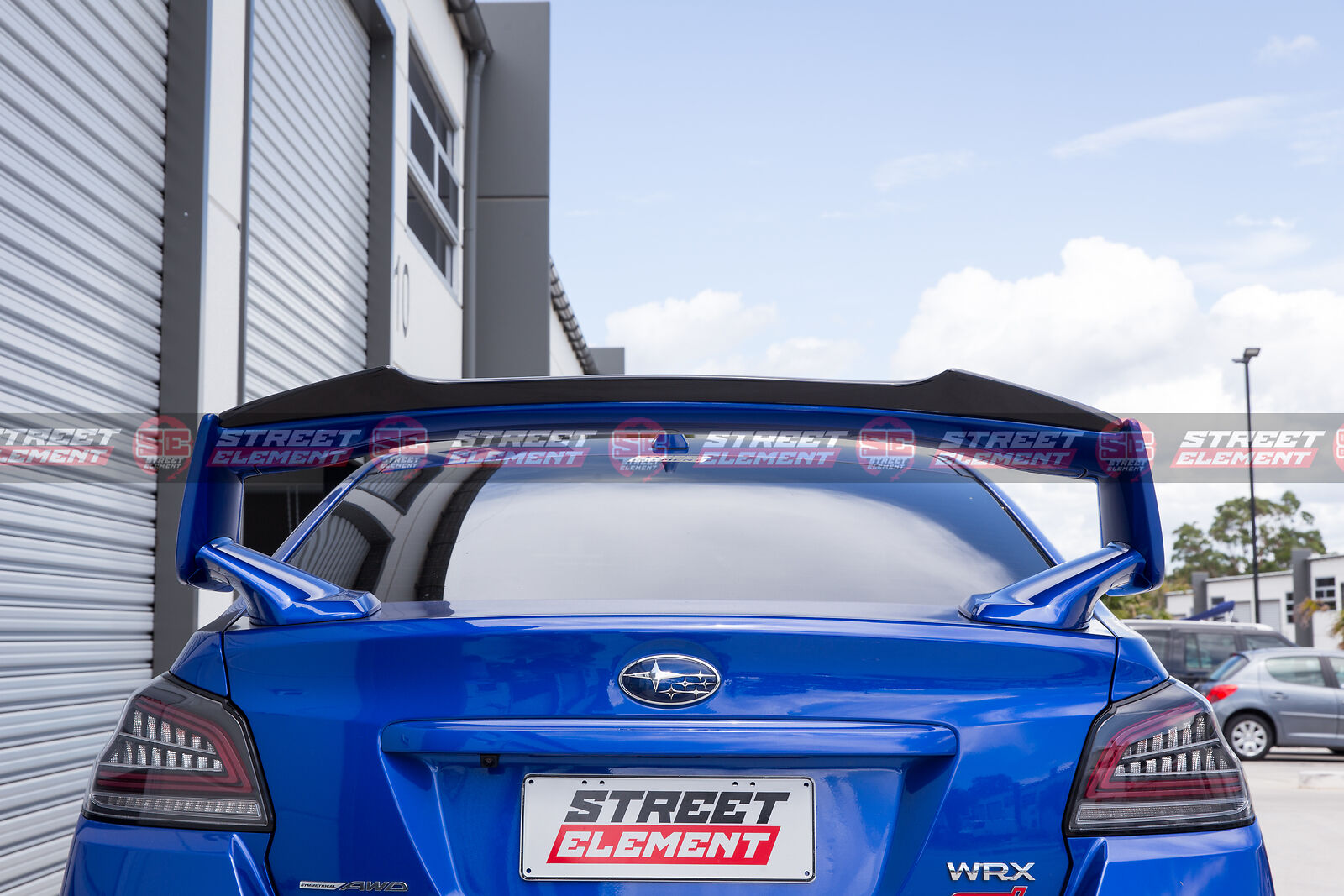 DTO Painted Black Trunk Spoiler Gurney Flap For Subaru WRX STI VB – 2025 Top Rear Spoiler