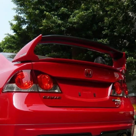 STREET ELEMENT MUGEN Style Wing Spoiler For 2007-2011 Honda FD Civic 8th Gen [Unpainted]