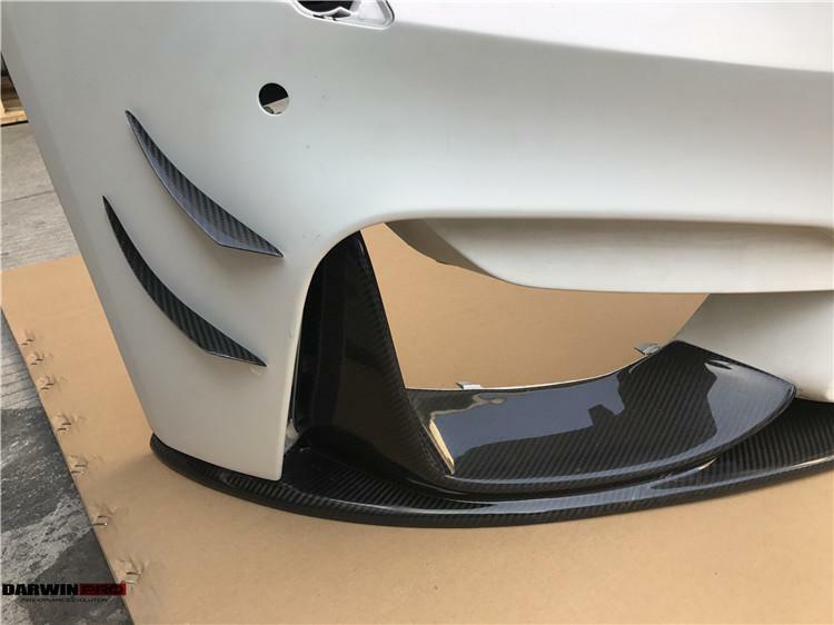 Carbon Front Hyper Canards (X4) For MY14-18 BMW F80 M3 & F82/F83 M4 (CF)