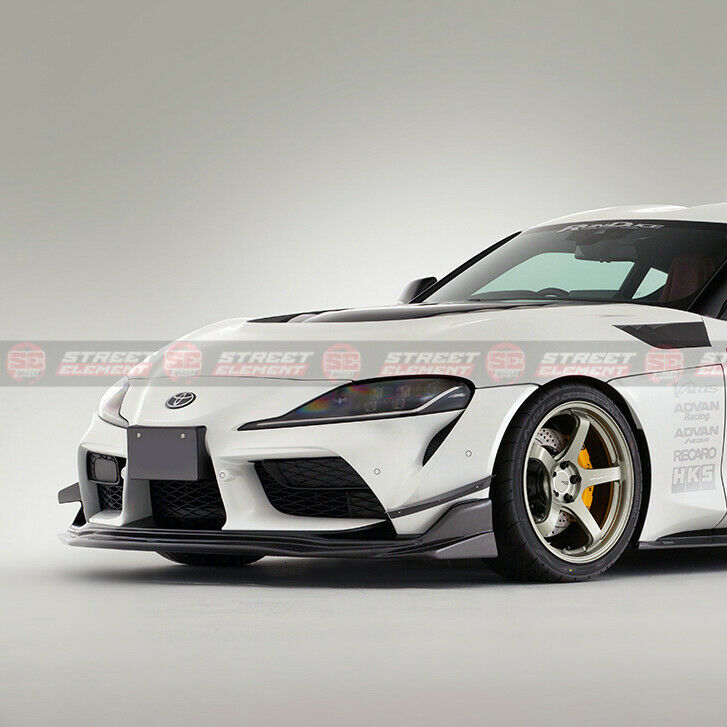 VRS-1 Style Front Bumper Under Lip For 2019-2021 Toyota Supra GR (FORGED CARBON)