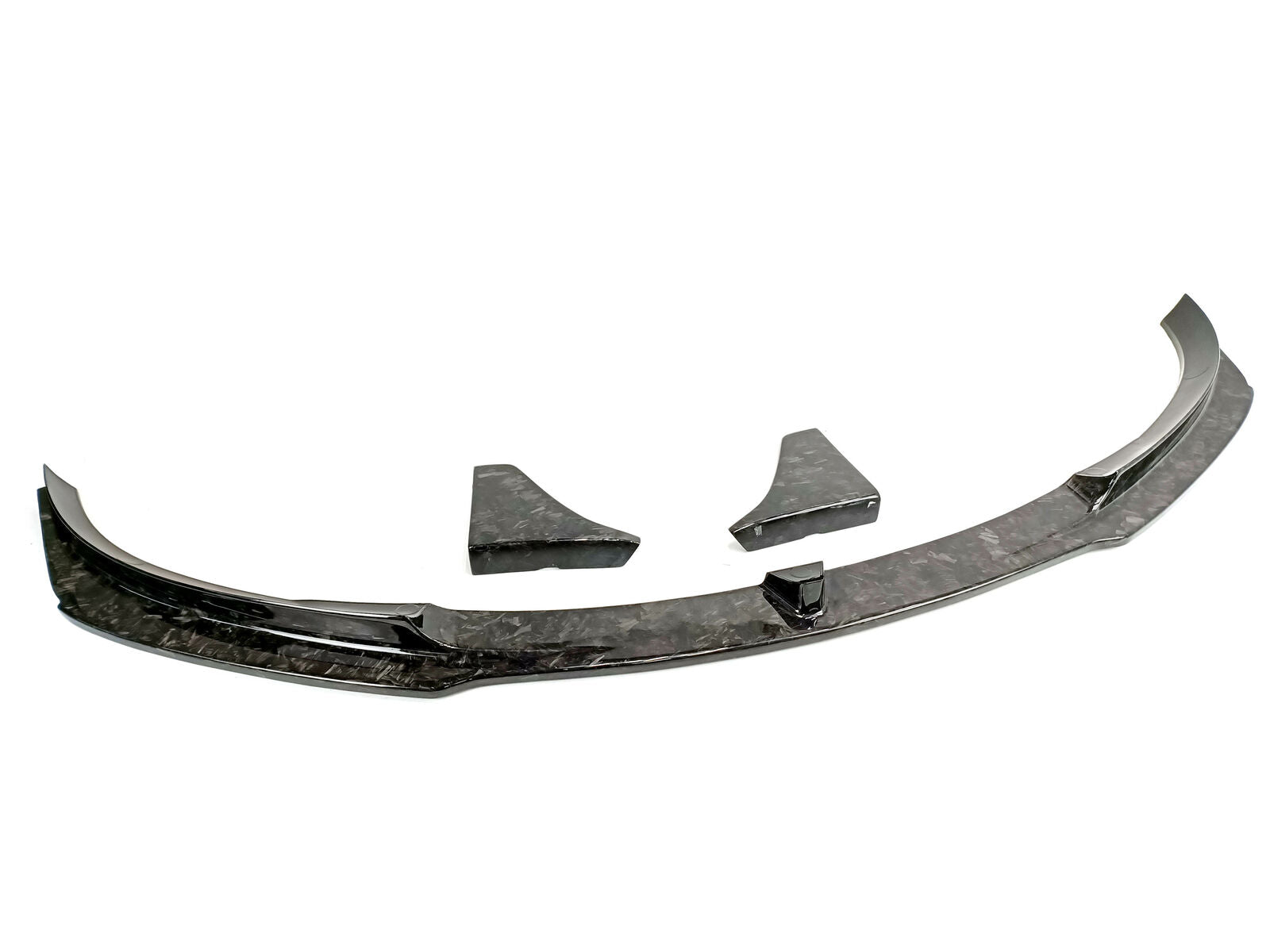 SEV1 Style Front Bumper Lip/Splitter For 2019-2021 Tesla Model 3 (FORGED CARBON)