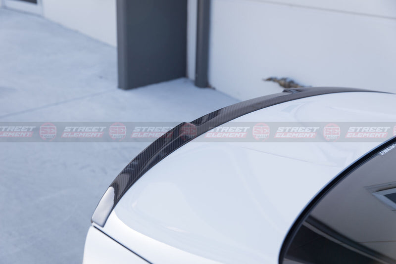 M-P Style Rear Trunk Lip Spoiler For 2014-2020 BMW F82 M4 Coupe (PEARL BLACK)