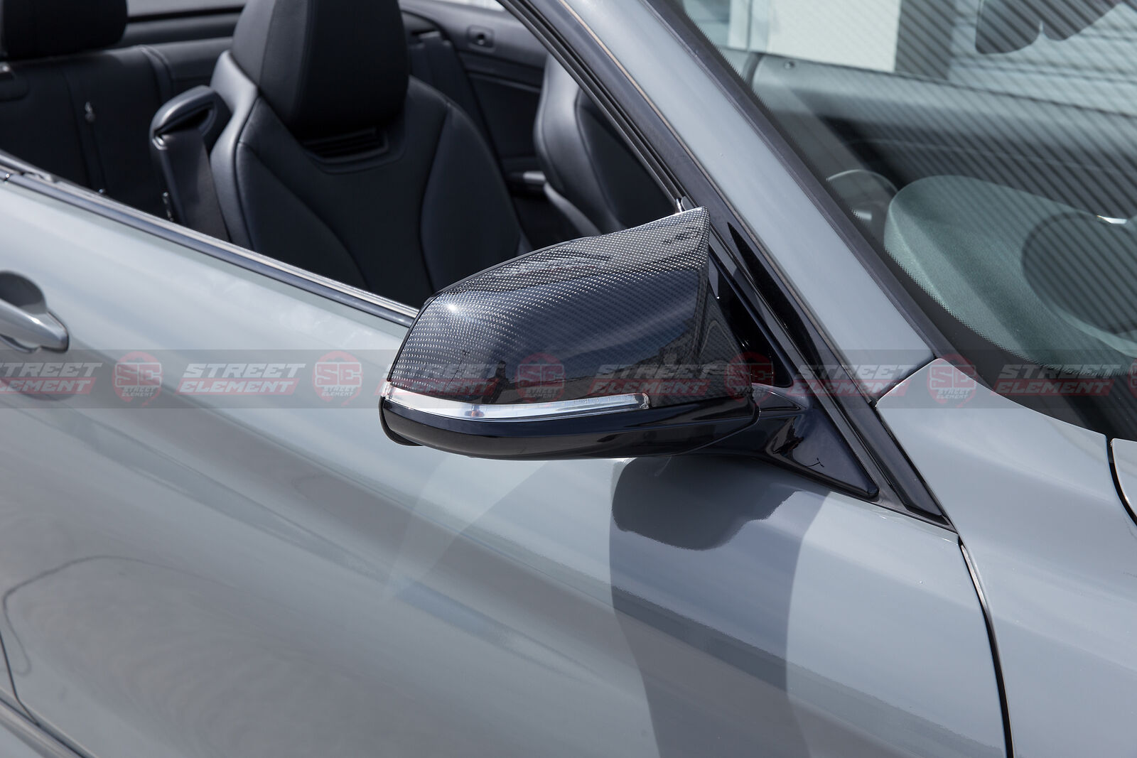 M V2 Style Carbon Side Mirror Replacement For BMW F20 F22 F87 F30 F32 E84 (CF)