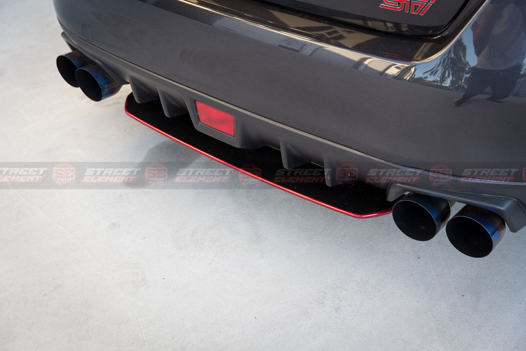 Vb Wrx Rear Diffuser Red S-T Style Rear Under Diffuser For 2014-2020 Subaru WRX/STI V1 (RED ACC