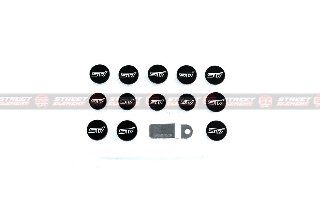 CNC Machined Aluminium Engine Bay Clips For 2015-2020 Subaru WRX/STI V1 (BLACK)