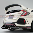VRS Style Wing Spoiler Flap For 2017-2020 Honda Civic Type R FK8 (CARBON FIBRE)