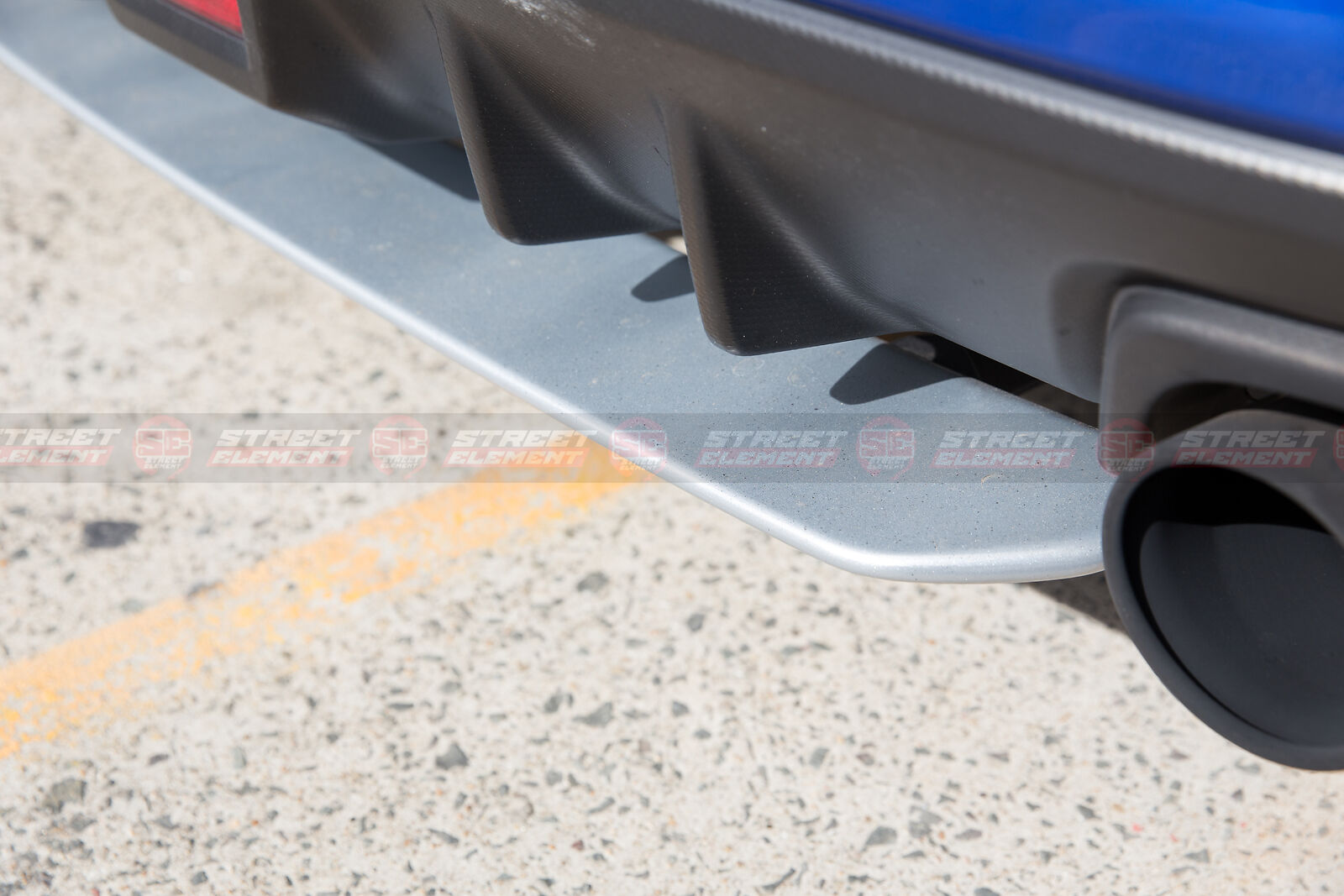 S-T Style Rear Under Diffuser For 2014-2020 Subaru WRX/STI V1 (SILVER METALLIC)