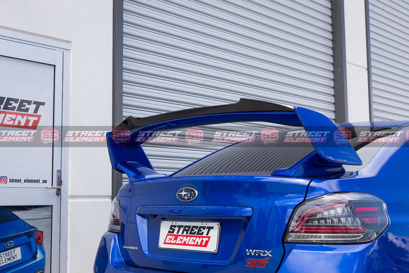 ROWEN Style Extension For 2014-2021 Subaru WRX/STI Wing Spoiler (CARBON FIBRE)