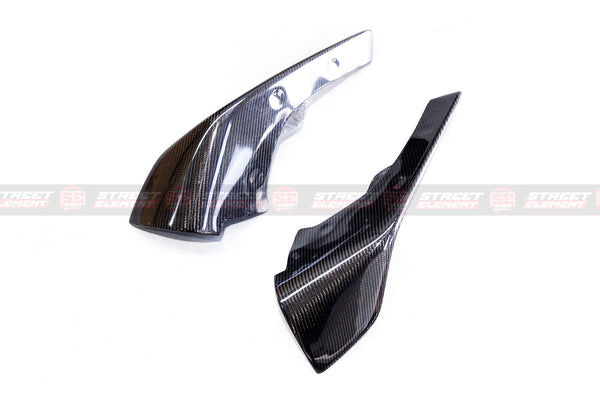 MP Style Carbon Fibre Front Bumper Splitters For MY15-18 BMW F87 M2 (CF)