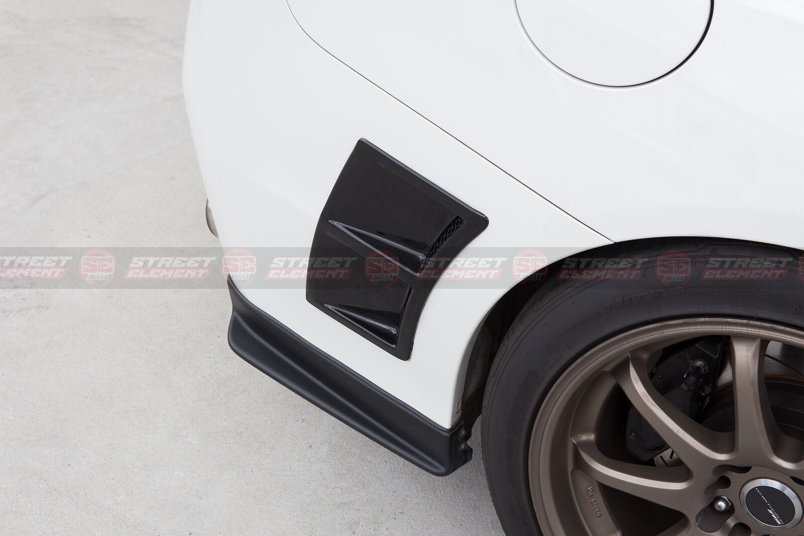 S207 Style Rear Bumper Side Vents For 2014-2021 Subaru WRX/STI V1 (DM GREY 61K)
