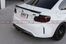 V Style Carbon Fibre Rear Diffuser For MY15-19 BMW F87 M2 M2C Competition (CF)