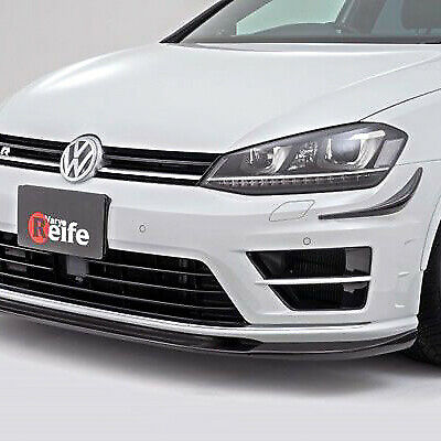 GARAGE VARY Style Front Lip For 2013-2016 VW Golf R MK7 MK7R (CARBON FIBRE)