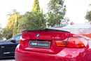 M4 V2 Style Carbon Fibre Trunk Spoiler For MY14-18 BMW F33 4-Series/F83 M4 (CF)