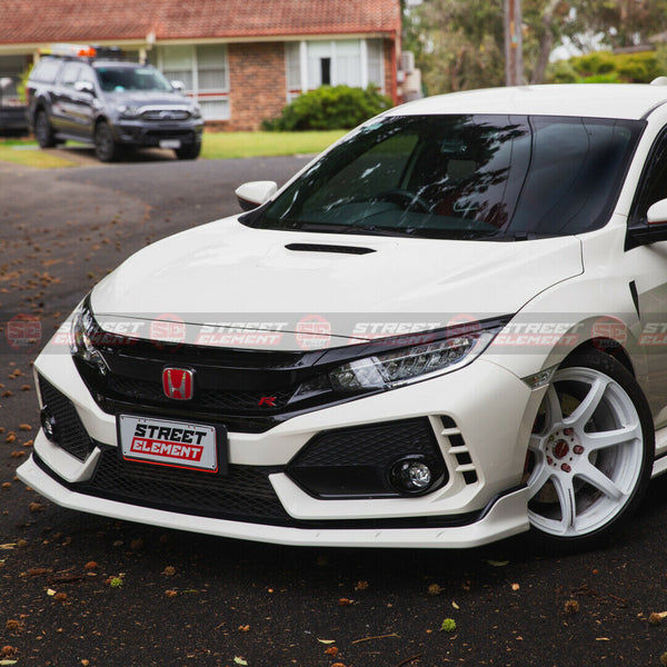 M-P Style Front Bumper Lip For 2017-2020 Honda Civic Type R FK8 (MATTE BLACK)