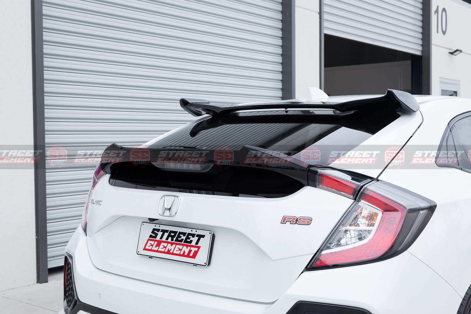 V1 Style Trunk Spoiler For 2016-2020 Honda Civic 10TH HATCHBACK (PEARL BLACK)