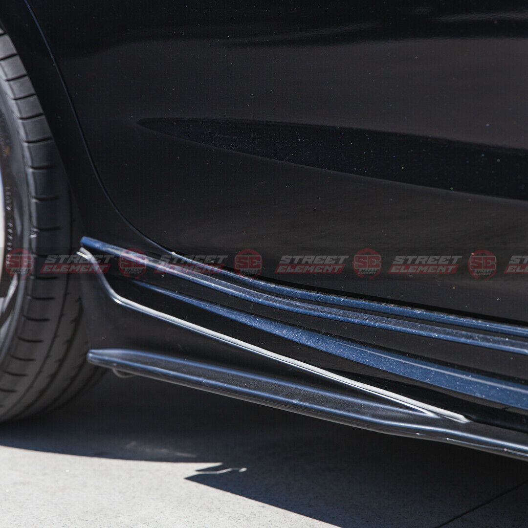 ST Style Side Skirts Add-On For 2016-2021 Subaru Impreza G5 HATCH (MATTE BLACK)