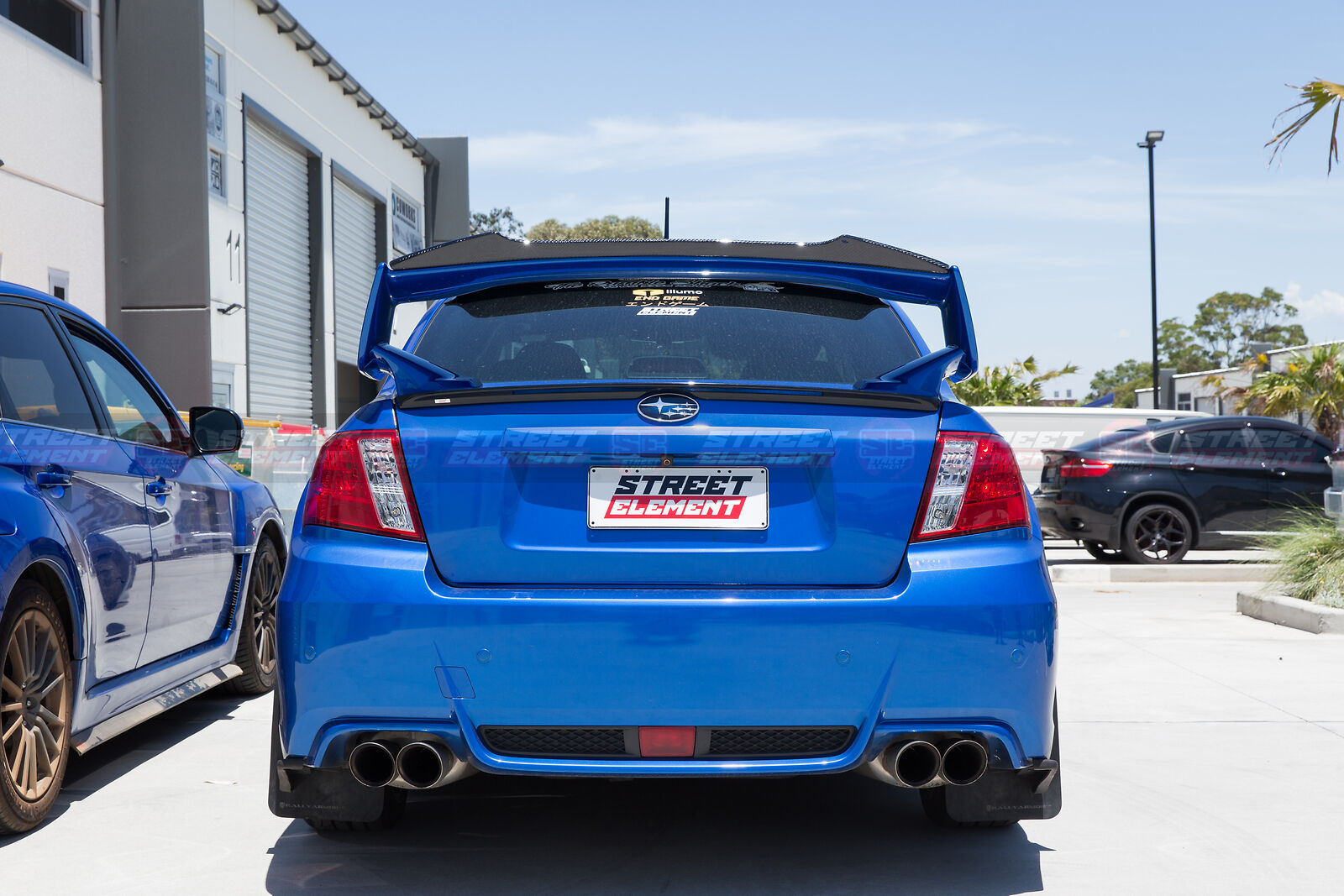 STI Style Lip Spoiler For 2008-2014 Subaru Impreza WRX/STI G3 (GLOSS BLACK) NEW