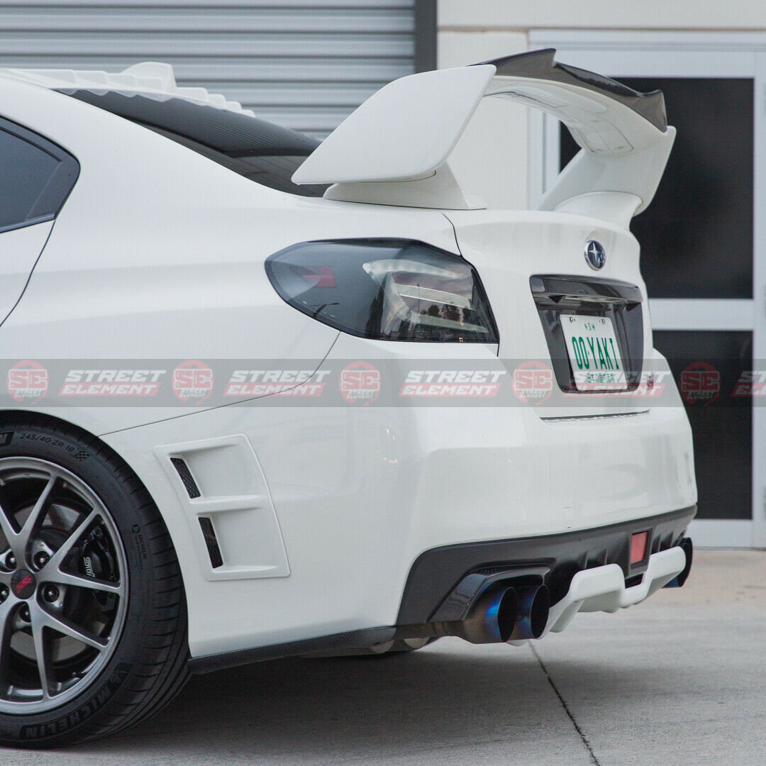 HT Style Rear Under Diffuser For 2014-2021 Subaru WRX/STI V1 (PEARL WHITE K1X)