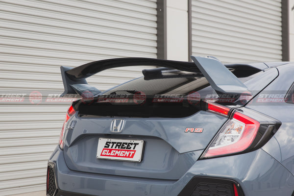 Type R Style Trunk Wing Spoiler For 2016-2020 Honda Civic HATCH (BLUE B-593M)