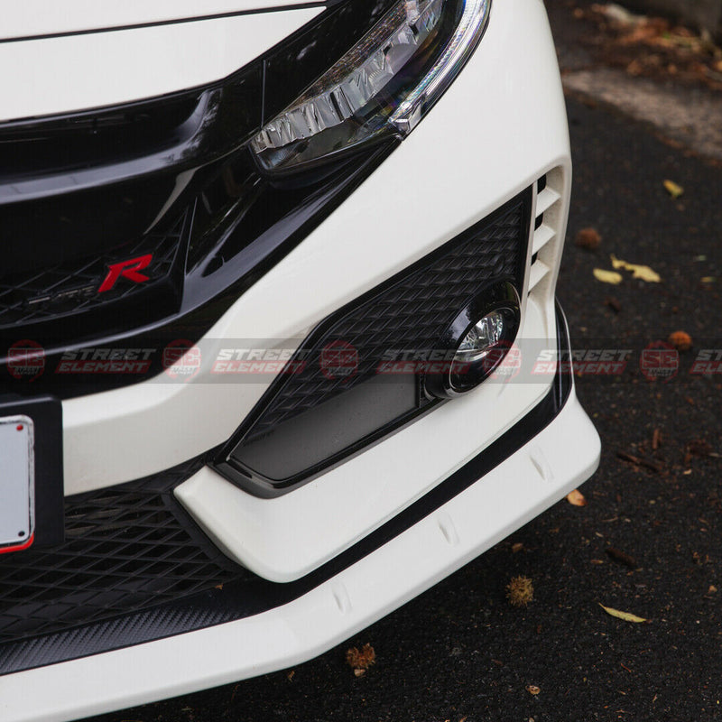 M-P Style Front Bumper Lip For 2017-2020 Honda Civic Type R FK8 (BLACK NH731P)