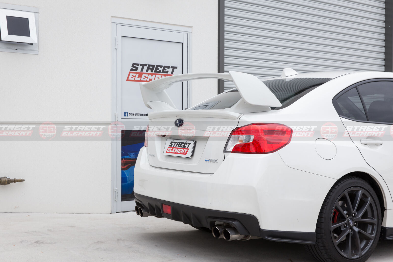 CS Style Vortex Generators/Shark Fin For 2014-2018 Subaru WRX/STI V1 (WHITE K1X)