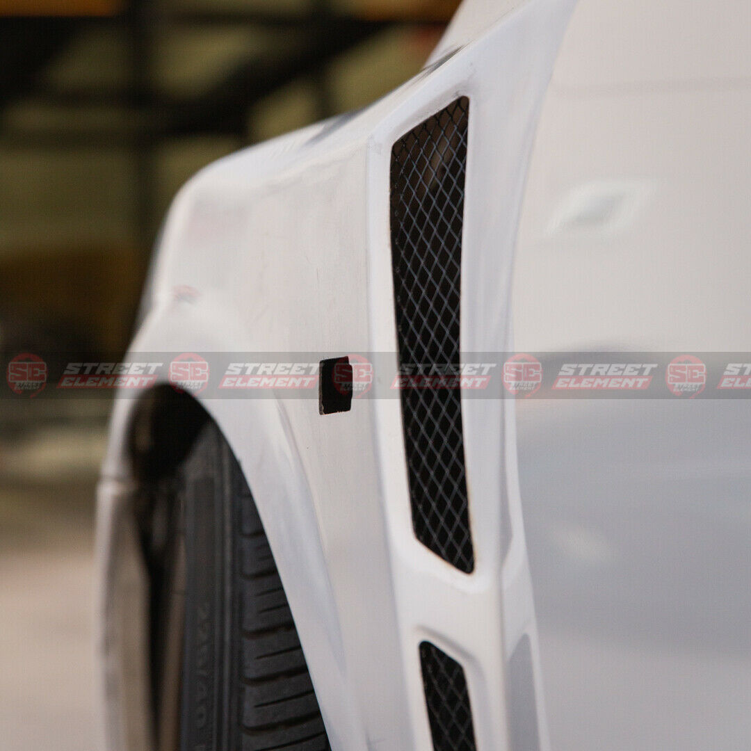 STREET ELEMENT FEEL'S Style Front Fenders & Add-On For 2007-2011 Honda FD2 Civic Type R [Unpainted]