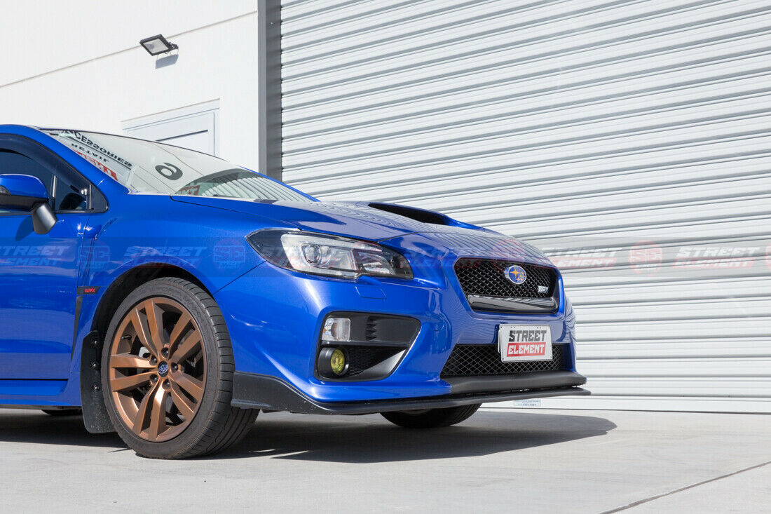 S207 1:1 Style Front Bumper Lip For 2014-2017 Subaru WRX/STI V1 (MATTE BLACK)