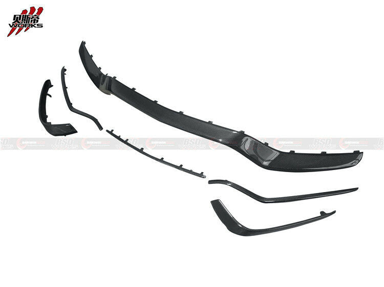 M-Benz W205/C205/C63S Euro-Spec Style Carbon Fibre Front Bumper Trim Replacement