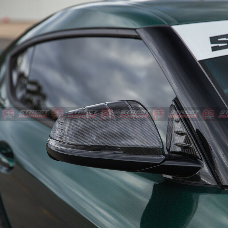 SEV1 Style Mirror Covers Stick-On For 2019-2021 Toyota Supra GR (CARBON FIBRE)
