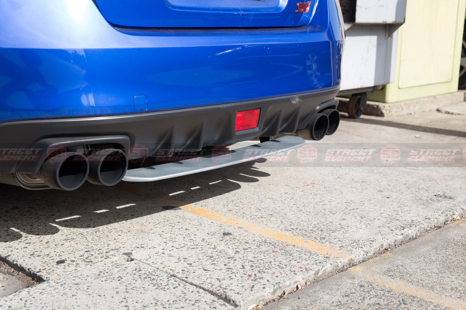 S-T Style Rear Under Diffuser For 2014-2020 Subaru WRX/STI V1 (SILVER METALLIC)