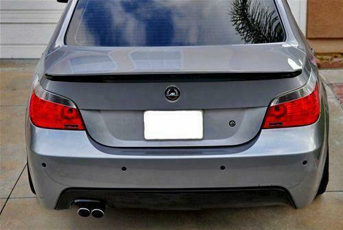 AC Style Rear Trunk Lip Spoiler For 2003-2010 BMW E60 5-Series & M5 (UNPAINTED)