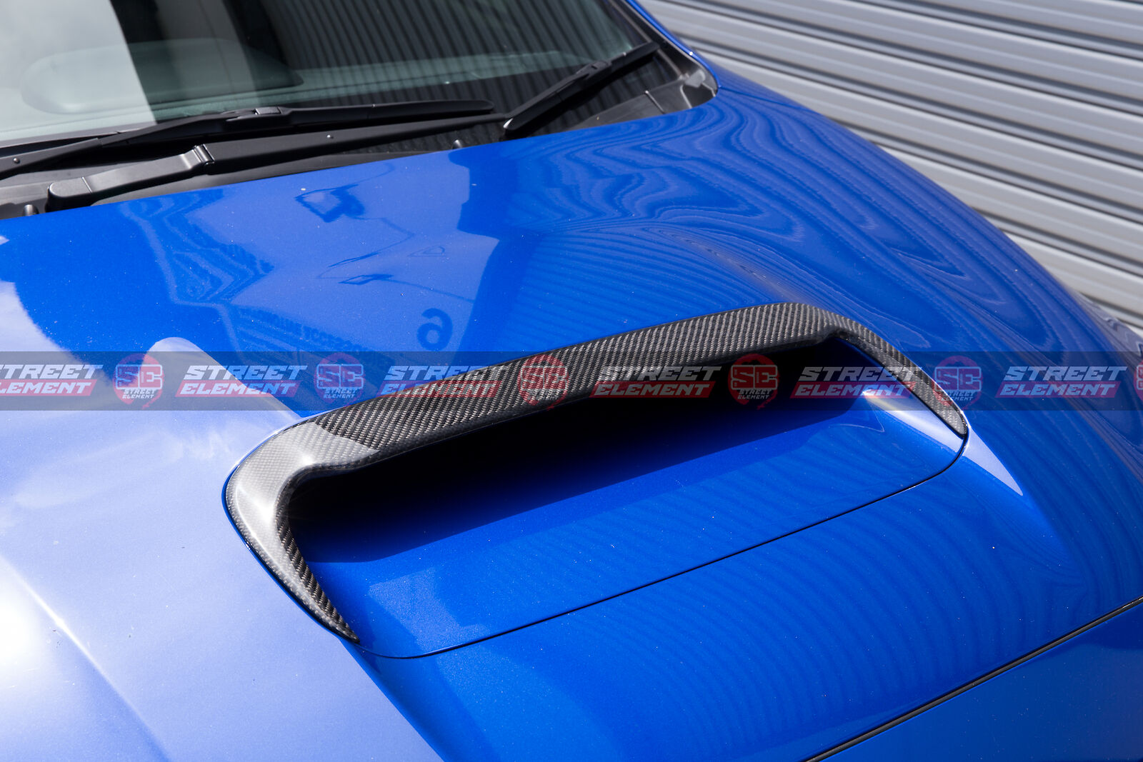 SEV1 Bonnet/Hood Scoop Extension For 2014-2021 Subaru WRX/STI V1 (CARBON FIBRE)