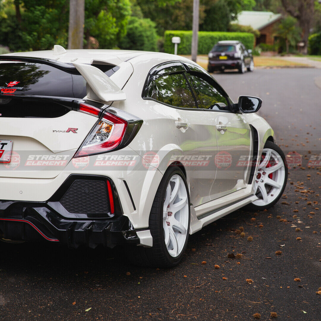 M-P Style Side Skirts Set For 2017-2020 Honda Civic Type R FK8 (RED R513)