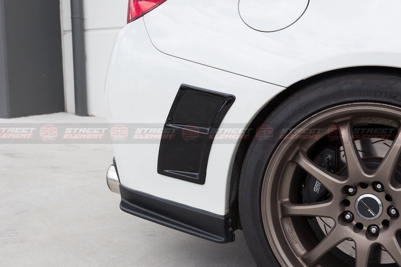 S207 Style Rear Bumper Side Vents For 2014-2021 Subaru WRX/STI V1 (MATTE BLACK)