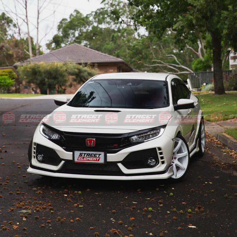 M-P Style Front Bumper Lip For 2017-2020 Honda Civic Type R FK8 (WHITE NH0)