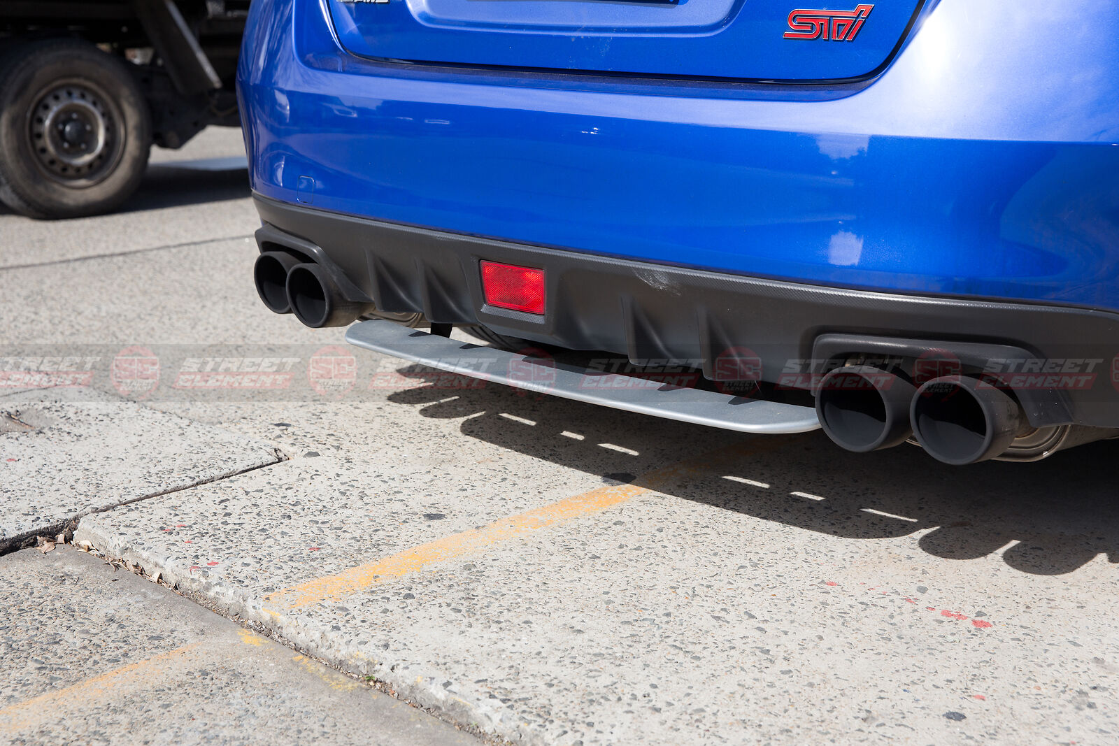 Subtle Rear Diffuser S-T Style Rear Under Diffuser For 2014-2020 Subaru WRX/STI V1 (SILVER