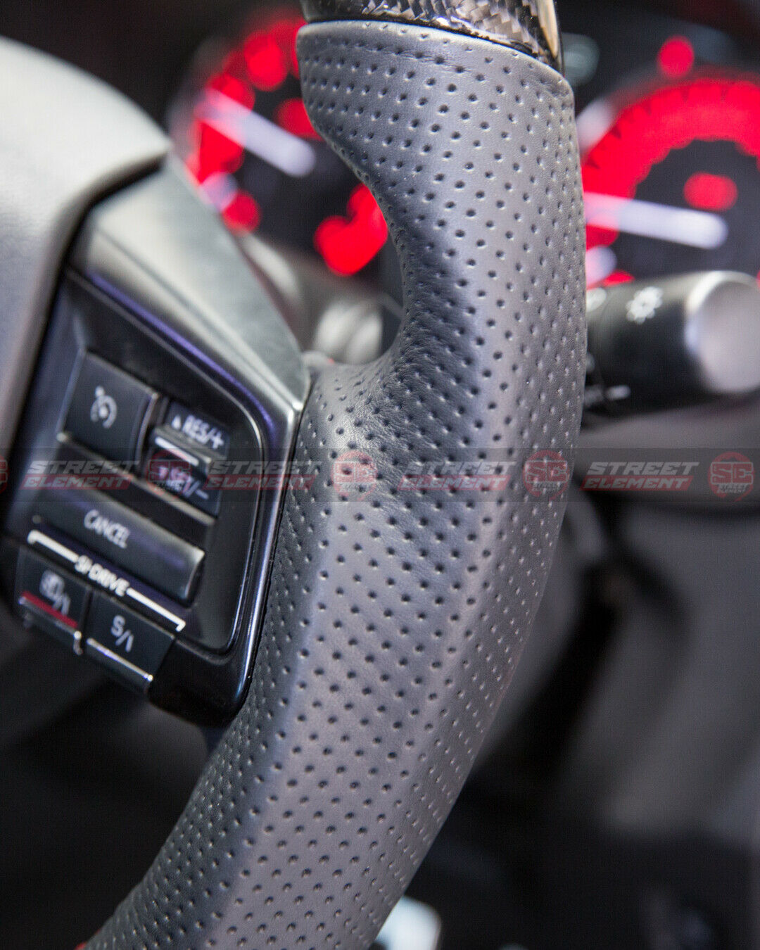 DMK Steering Wheel For 2014-2021 Subaru WRX/STI V1 (FORGED/LEATHER/RED STITCH)