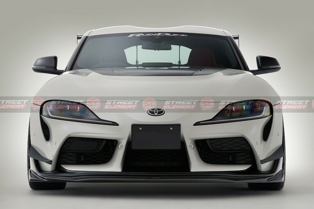 VRS-1 Style Front Bumper Canards For 2019-2021 Toyota Supra GR (CARBON FIBRE)