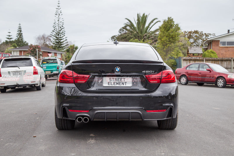 M-P Style Trunk Spoiler For 2014-2019 BMW F36 4-Series Gran Coupe (PEARL BLACK)