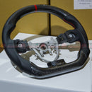 Steering Wheel For 2008-2013 Subaru Impreza WRX/STI (CARBON/LEATHER/RED STITCH)
