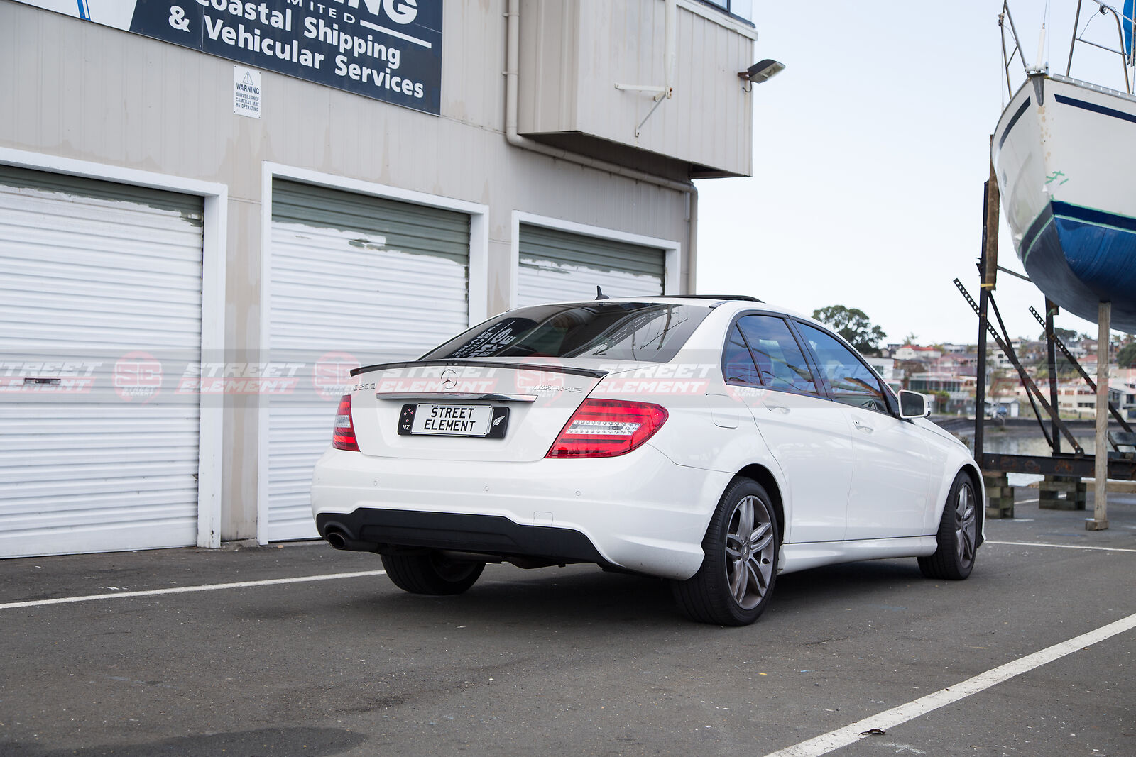 AMG Style Spoiler For 2008-2014 Mercedes-Benz W204 C-Class Sedan (MATTE BLACK)