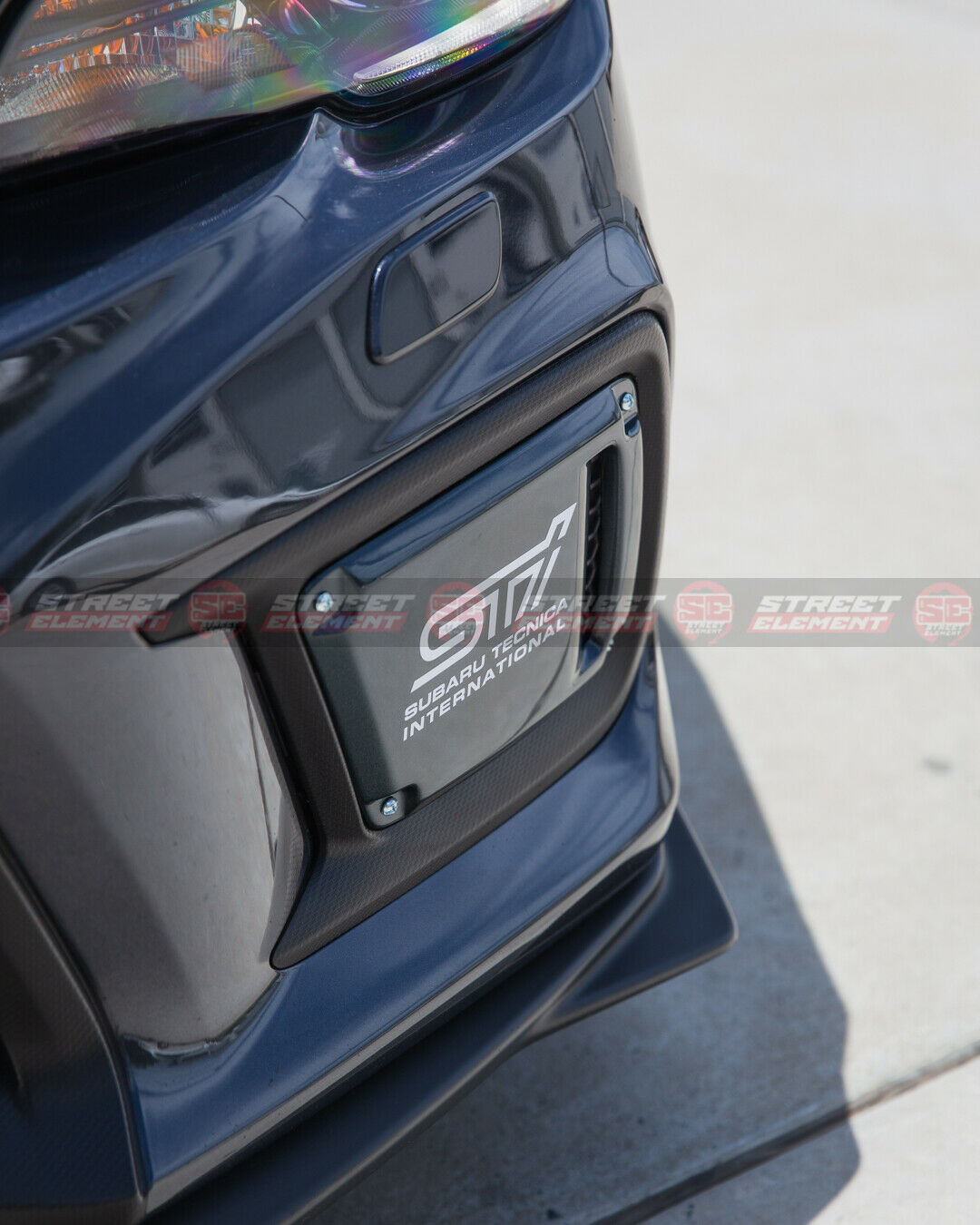 DS Style (Non-DRL) Bezel Covers & Decal For 2018-2019 Subaru WRX/STI V1 (GREY)