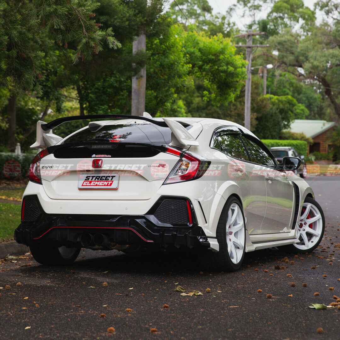 M-P Style Rear Diffuser Sets For 2017-2020 Honda Civic Type R FK8 (MATTE BLACK)