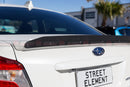 Gurney Flap For MY15-19 Subaru WRX Low-Profile Trunk Lip Spoiler (MATTE BLACK)