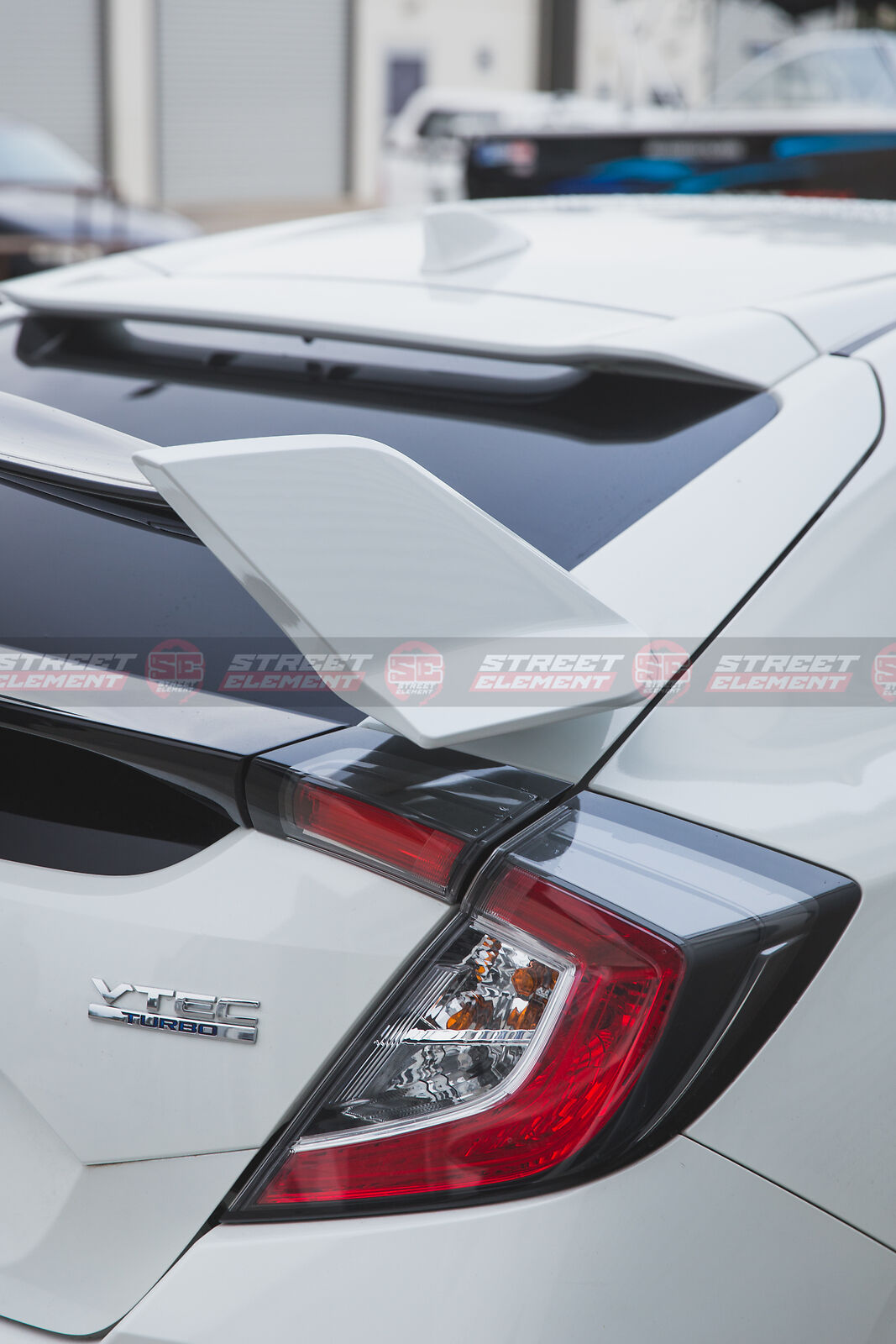 TYPE R Style Trunk Wing Spoiler For 2016-2020 Honda Civic HATCH (WHITE NH-788P)